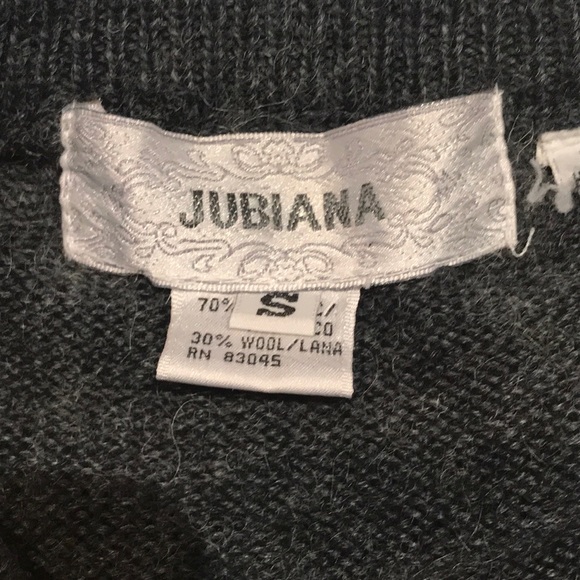 Unique Jubiana Chunky Sweater 90s Style Ladies S Embroidered - Picture 5 of 7